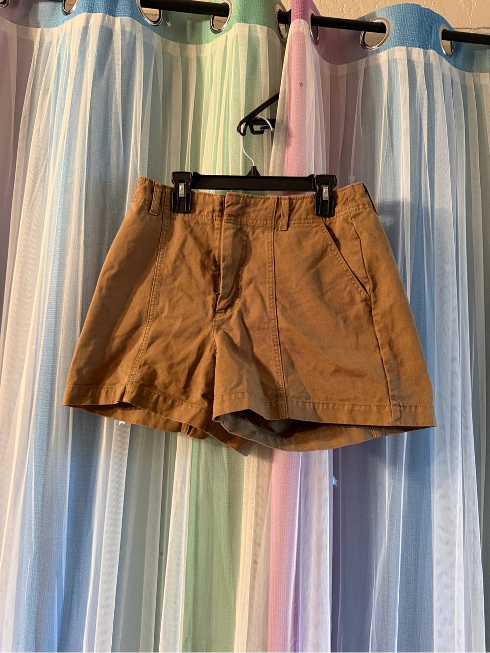 Universal Thread High-Waist Brown Cotton Shorts